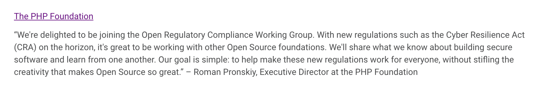 EU Cyber Resilience Act Working Group
